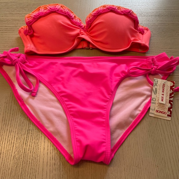 Bongo & Exhilaration String Bikini Sz Lg - Picture 2 of 9